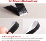 26 Feet Sticky-Back Hook and Loop Strips Roll, 3/4 Inch Black Self Adhesive Hook Loop Tape Double Sided Hook Loop Fastener Tape for Indoor Outdoor Home School Office - Image 3